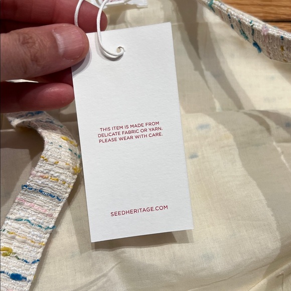 3 Piece Rainbow Weave Tweed Dressy Matching Set- Top, Skirt & Purse NWT - Picture 4 of 13